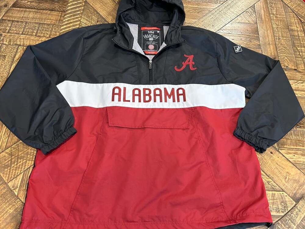 Franchise Club Alabama Crimson Tide Anorak Jacket Size XXL